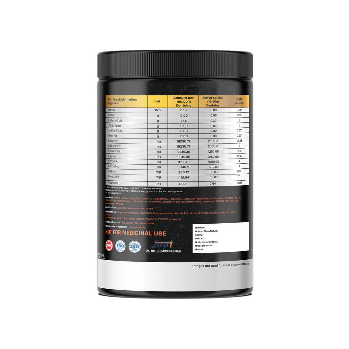 BCAA – Blueraspberry Flavor