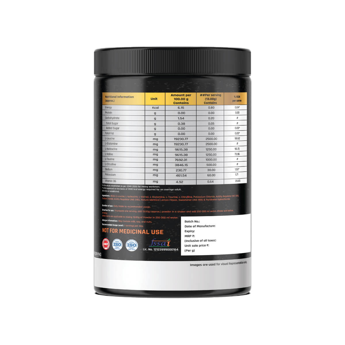 BCAA – Lemon Flavor