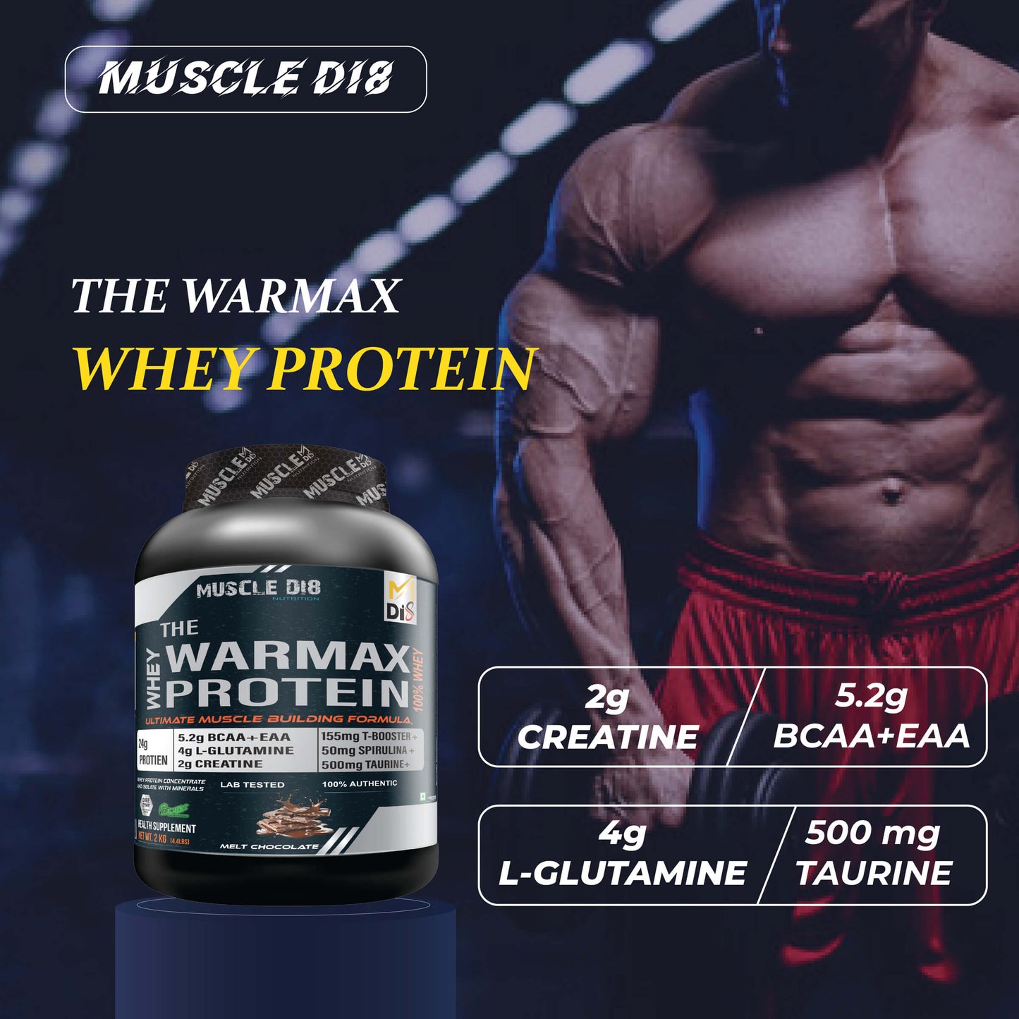 The Warmax Whey Protein Chocolate Flavour