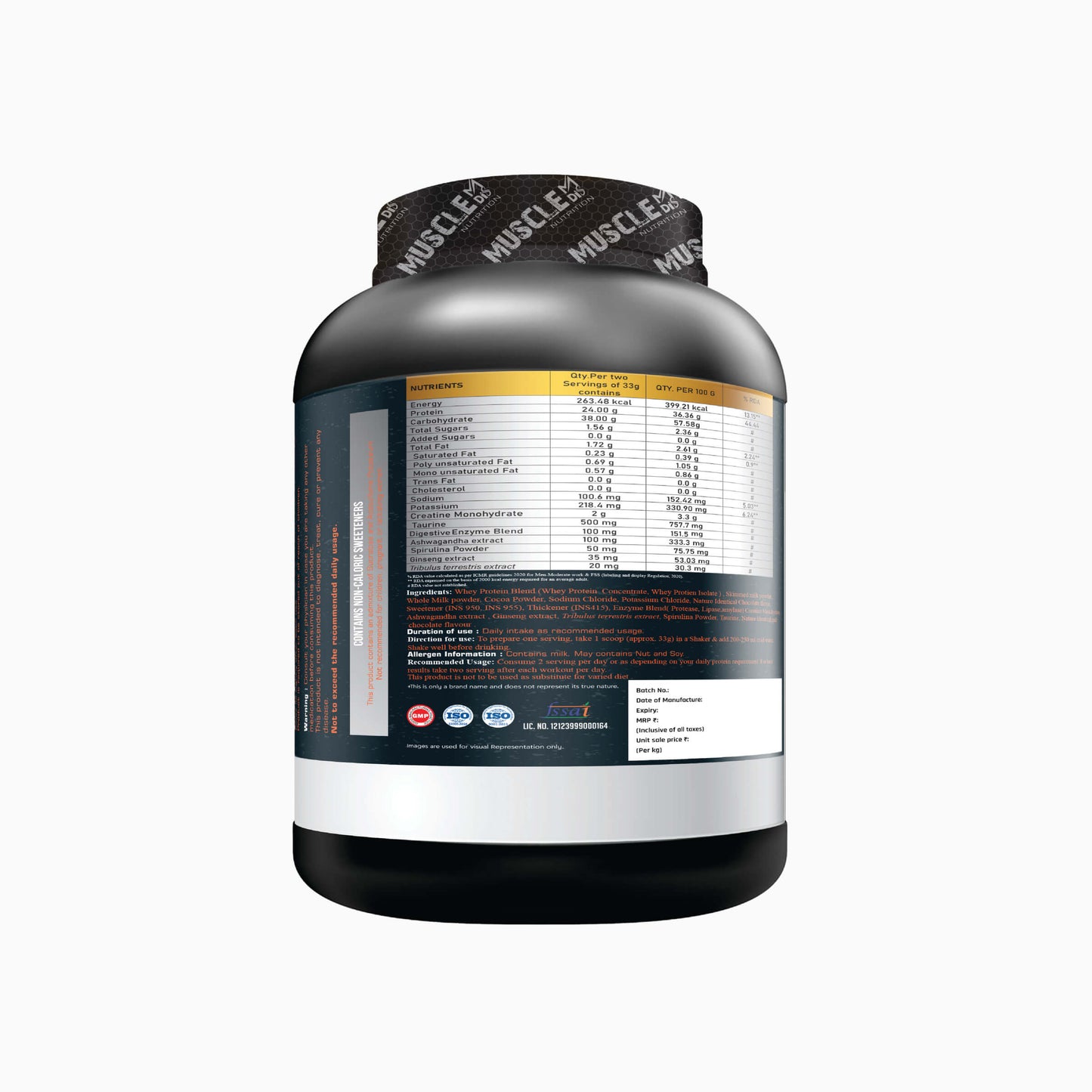 The Warmax Whey Protein Chocolate Flavour