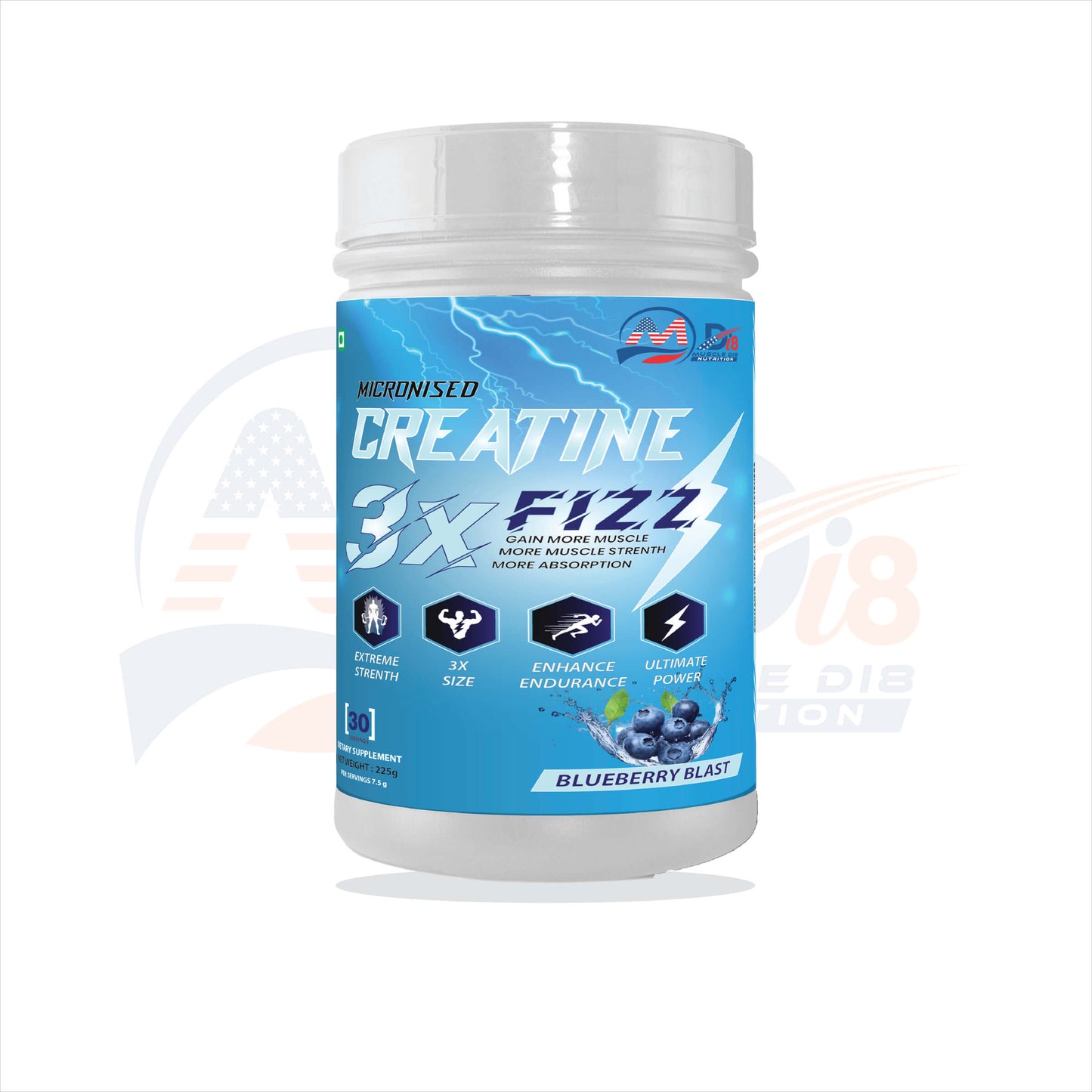 Creatine Fizz Blueberry