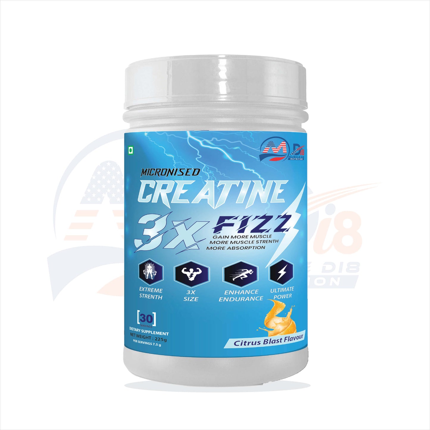 Creatine Fizz Citrus Blast Flavour