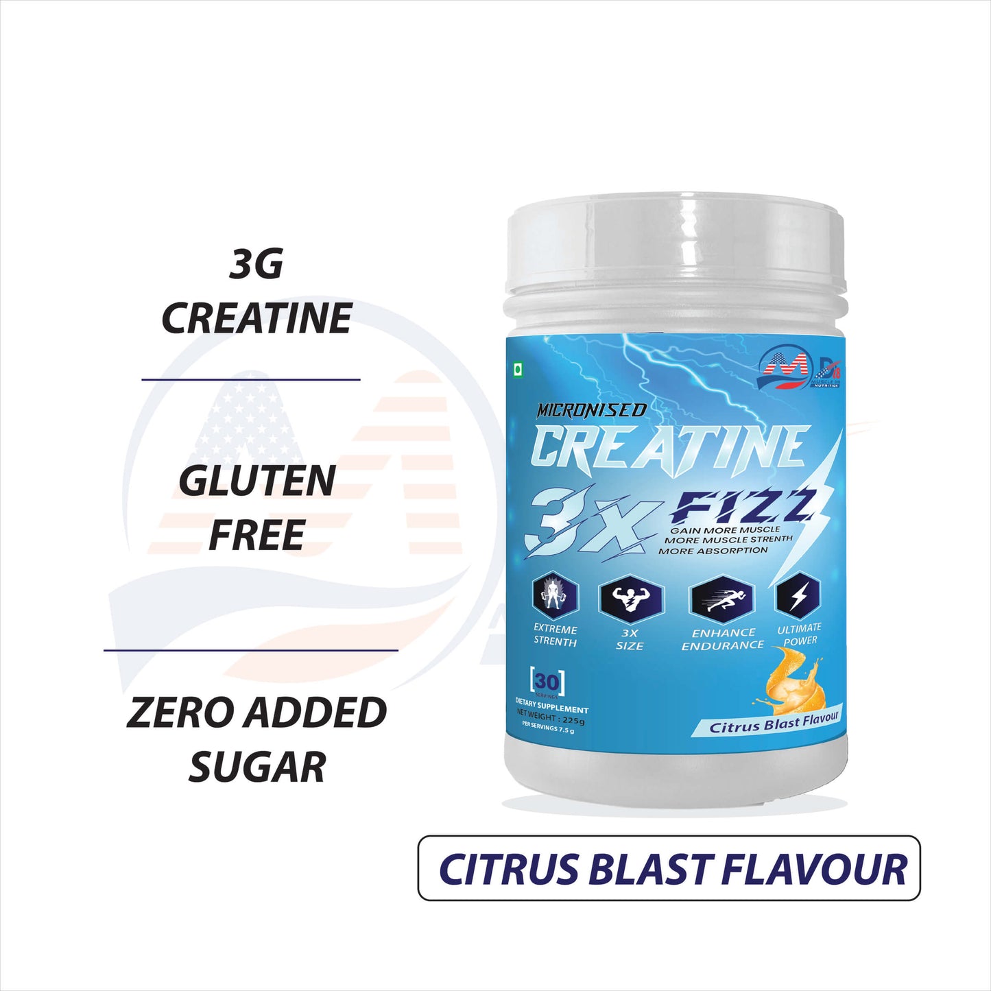 Creatine Fizz Citrus Blast Flavour