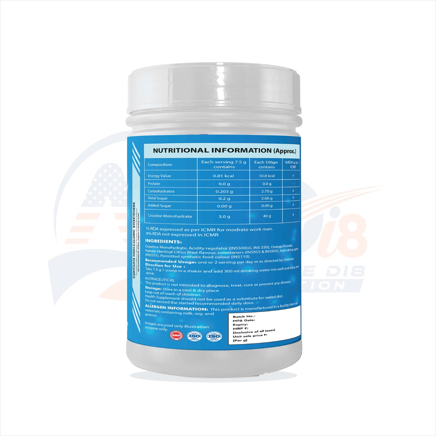 Creatine Fizz Citrus Blast Flavour