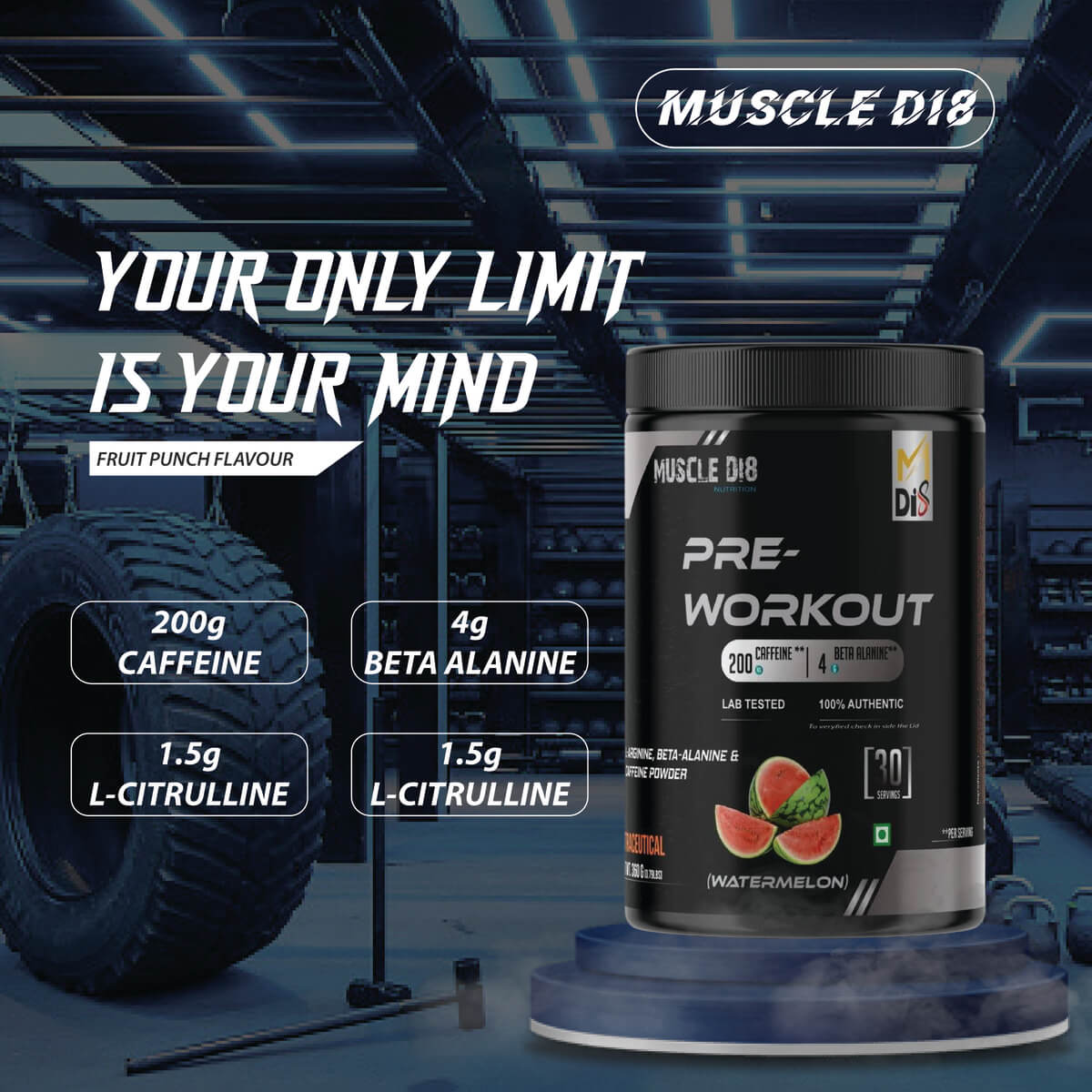 Pre Workout Watermelon Flavor