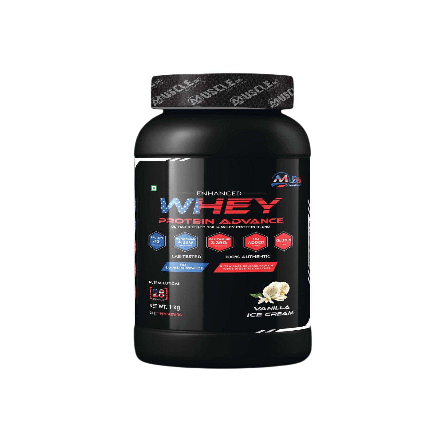 Whey Protein Advance Vanilla Ice Cream - 1Kg
