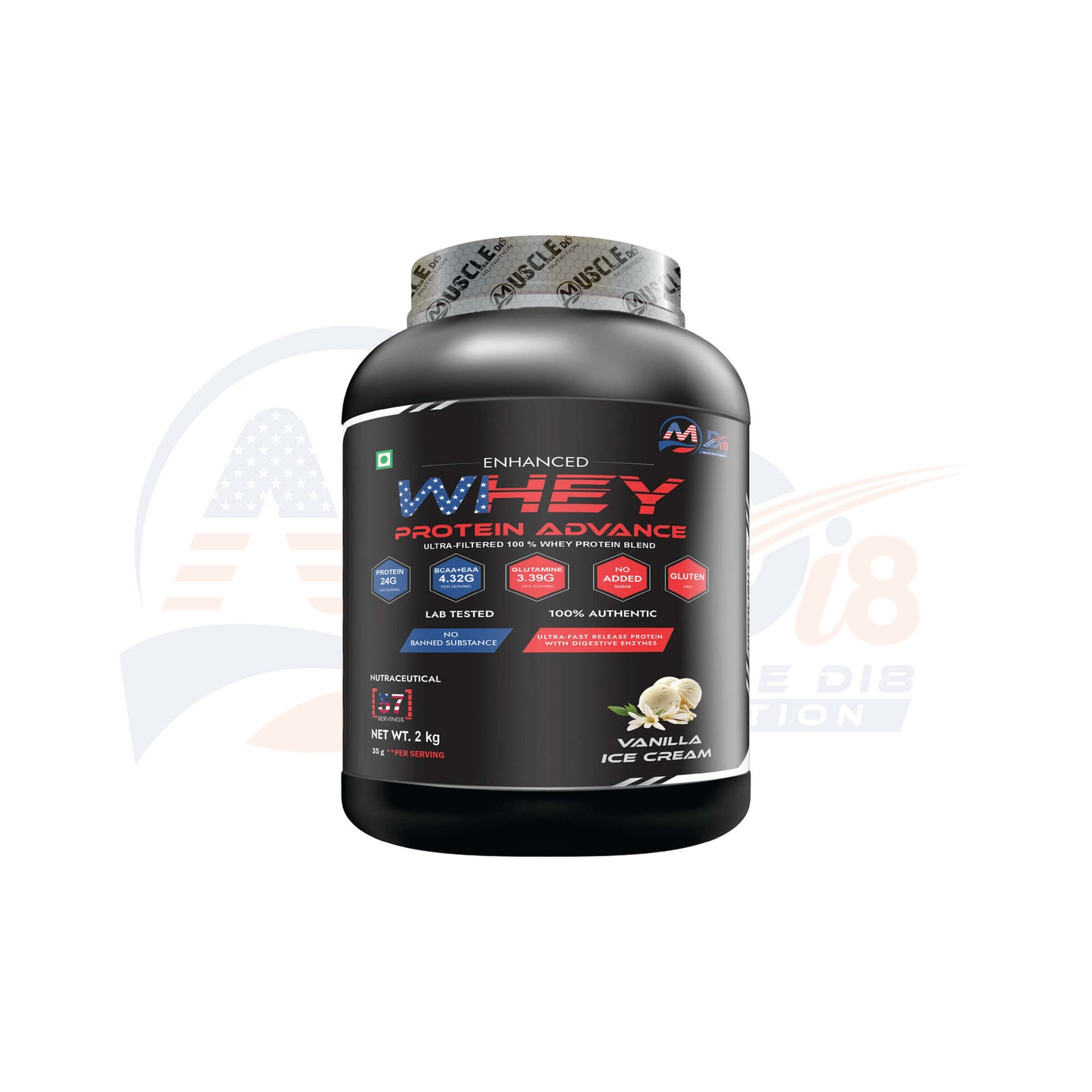 Whey Protein Advance Vanilla Ice Cream - 2Kg
