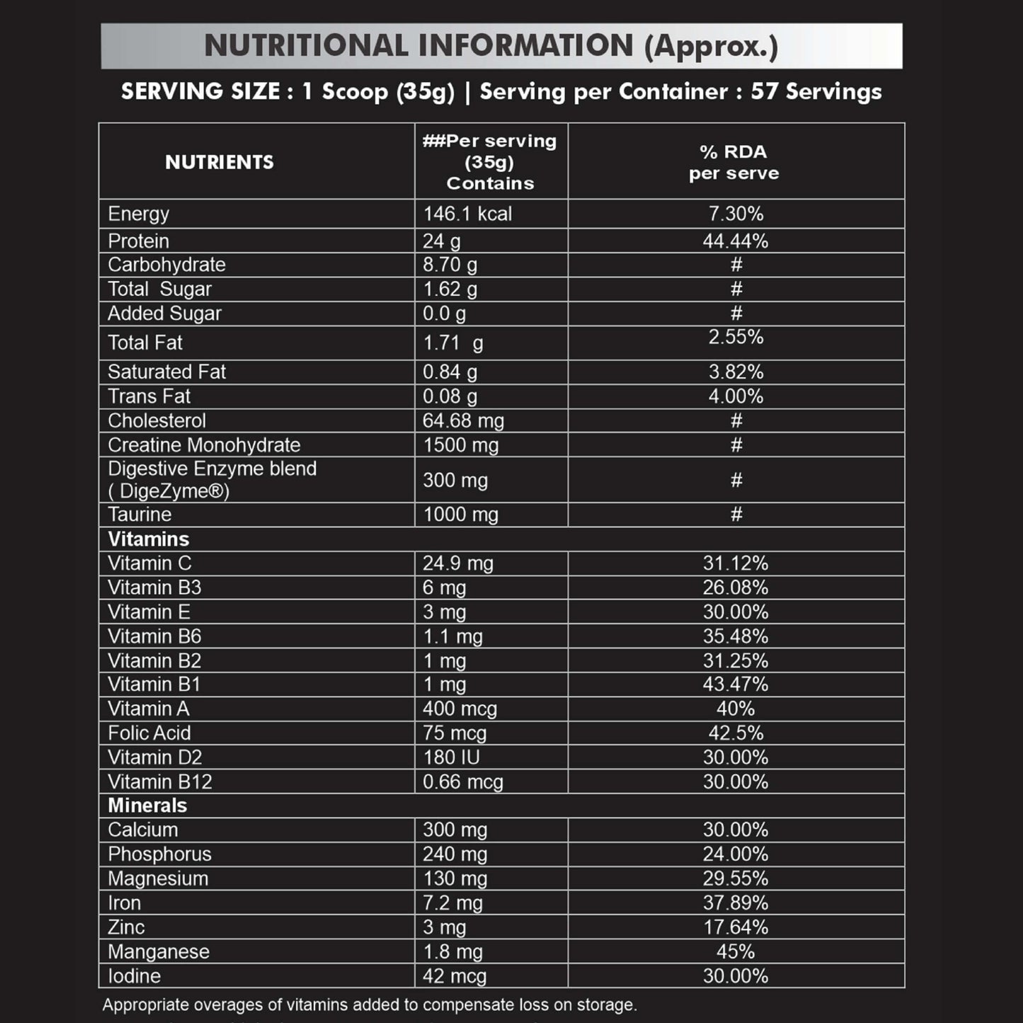 Whey Protein Advance Vanilla Ice Cream - 2Kg