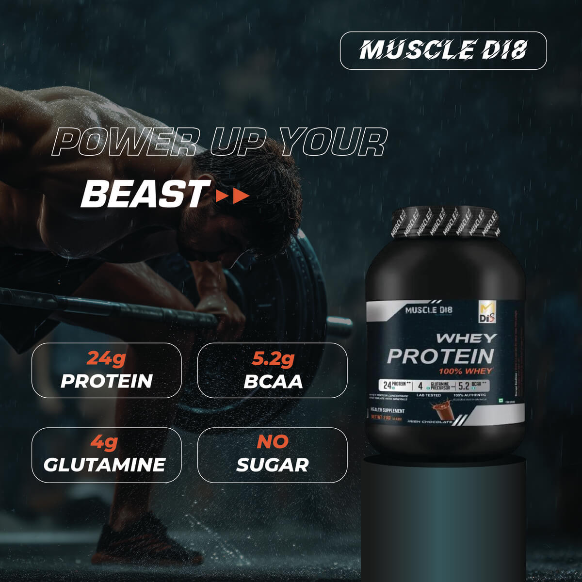 Whey Protein - Irish Chocolate Flavor