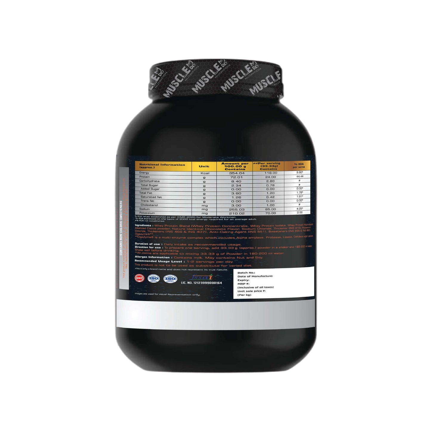 Whey Protein - Irish Chocolate Flavor