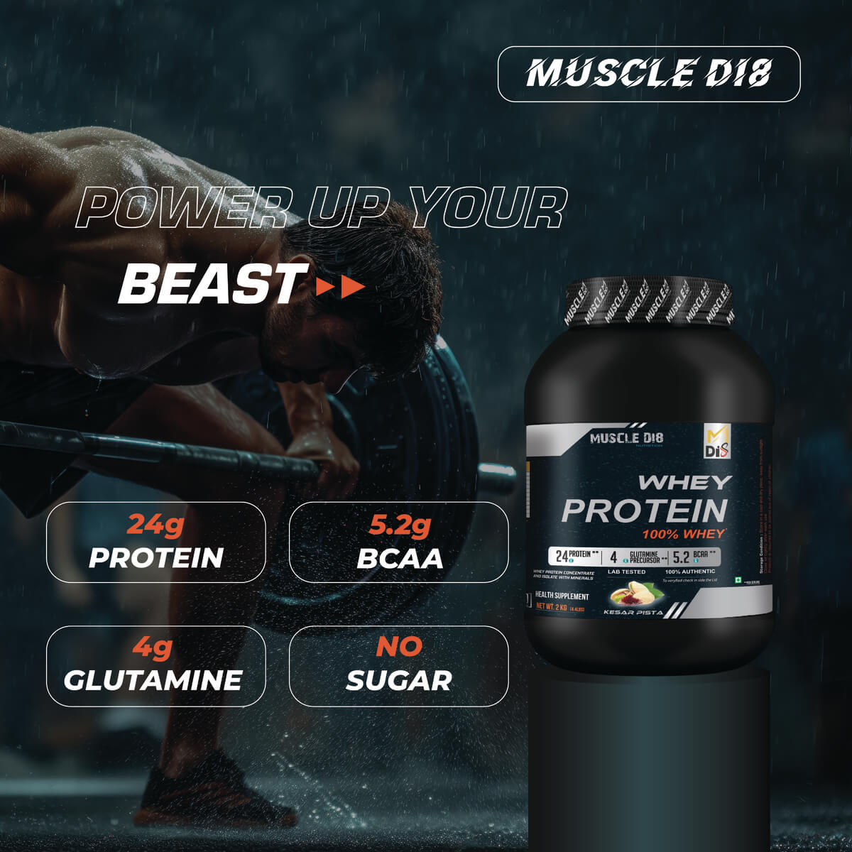 Whey Protein- Kesar Flavor