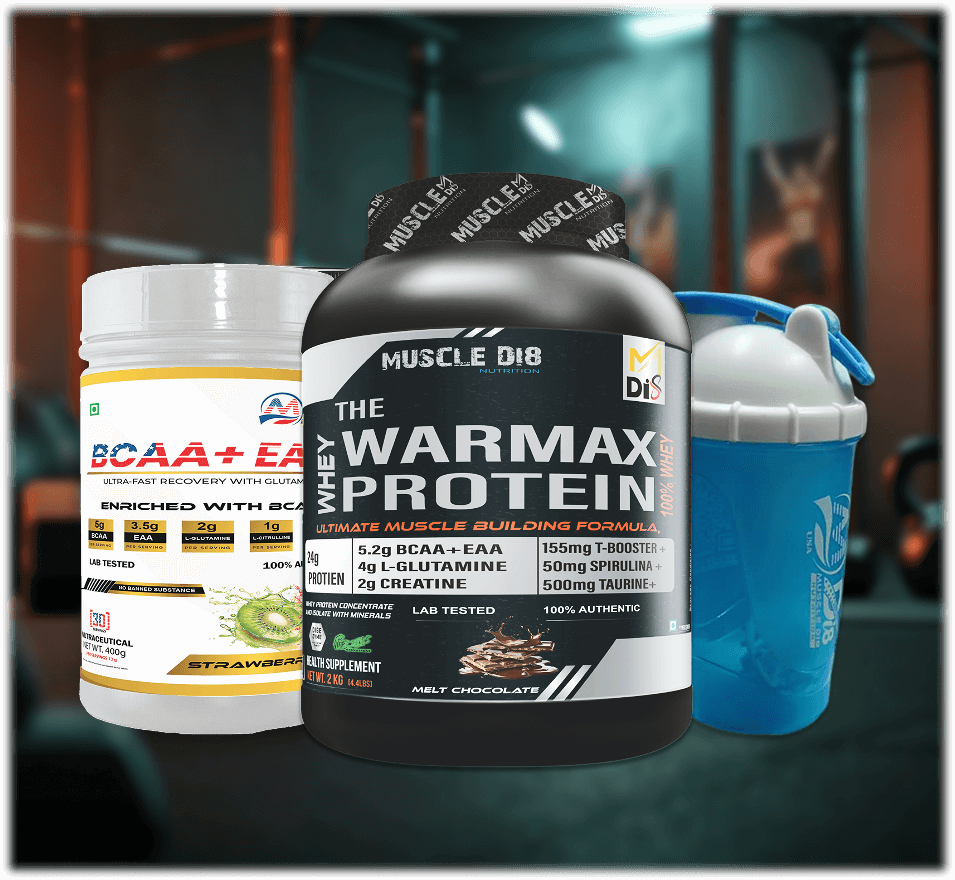 Warmax Whey Protein + BCAA Strawberry & Kiwi + Shaker