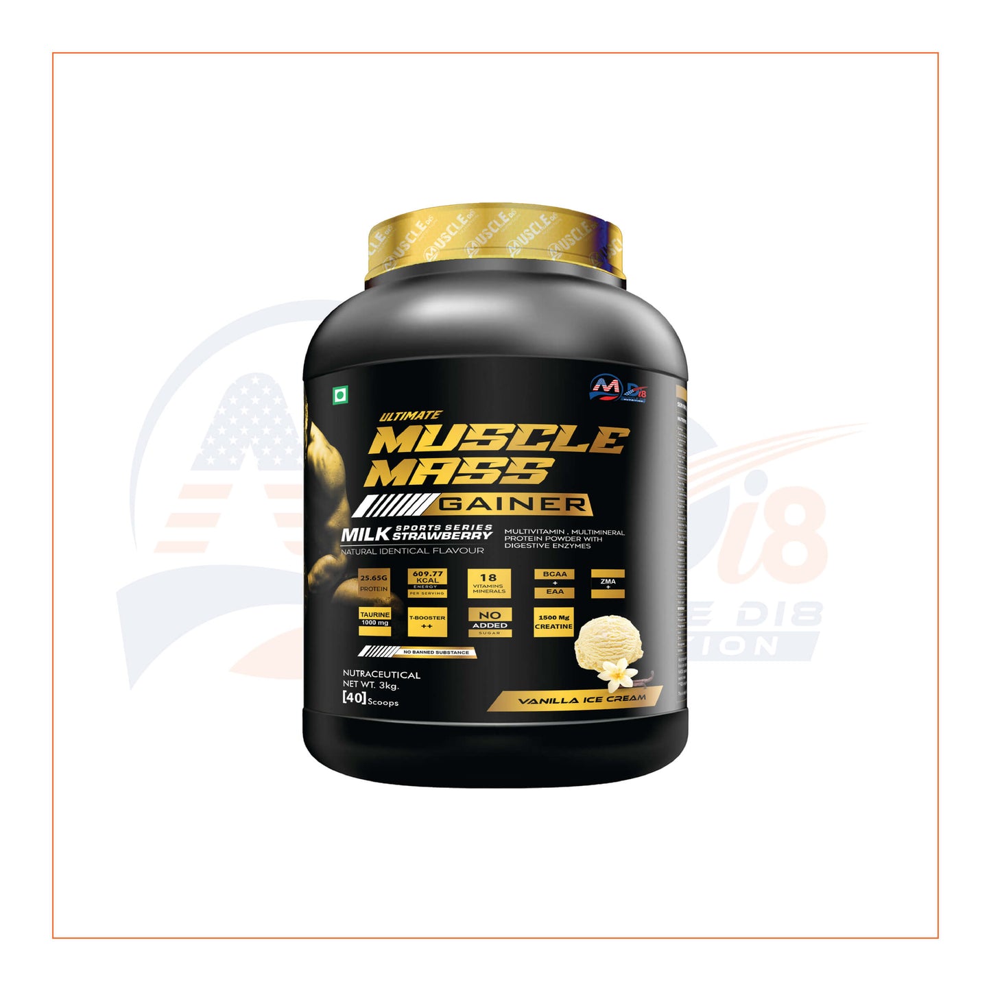 Mass Gainer Vanilla - 3Kg