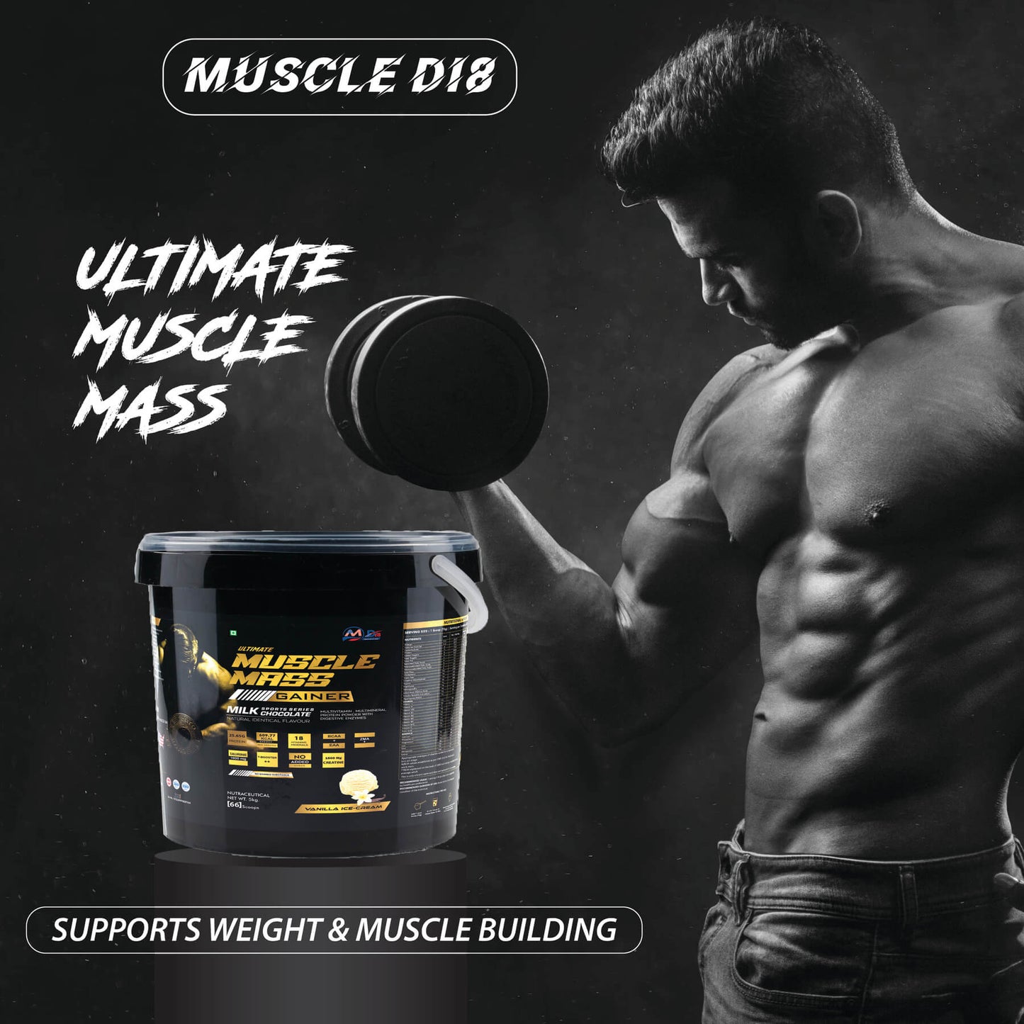 Mass Gainer Vanilla - 5Kg
