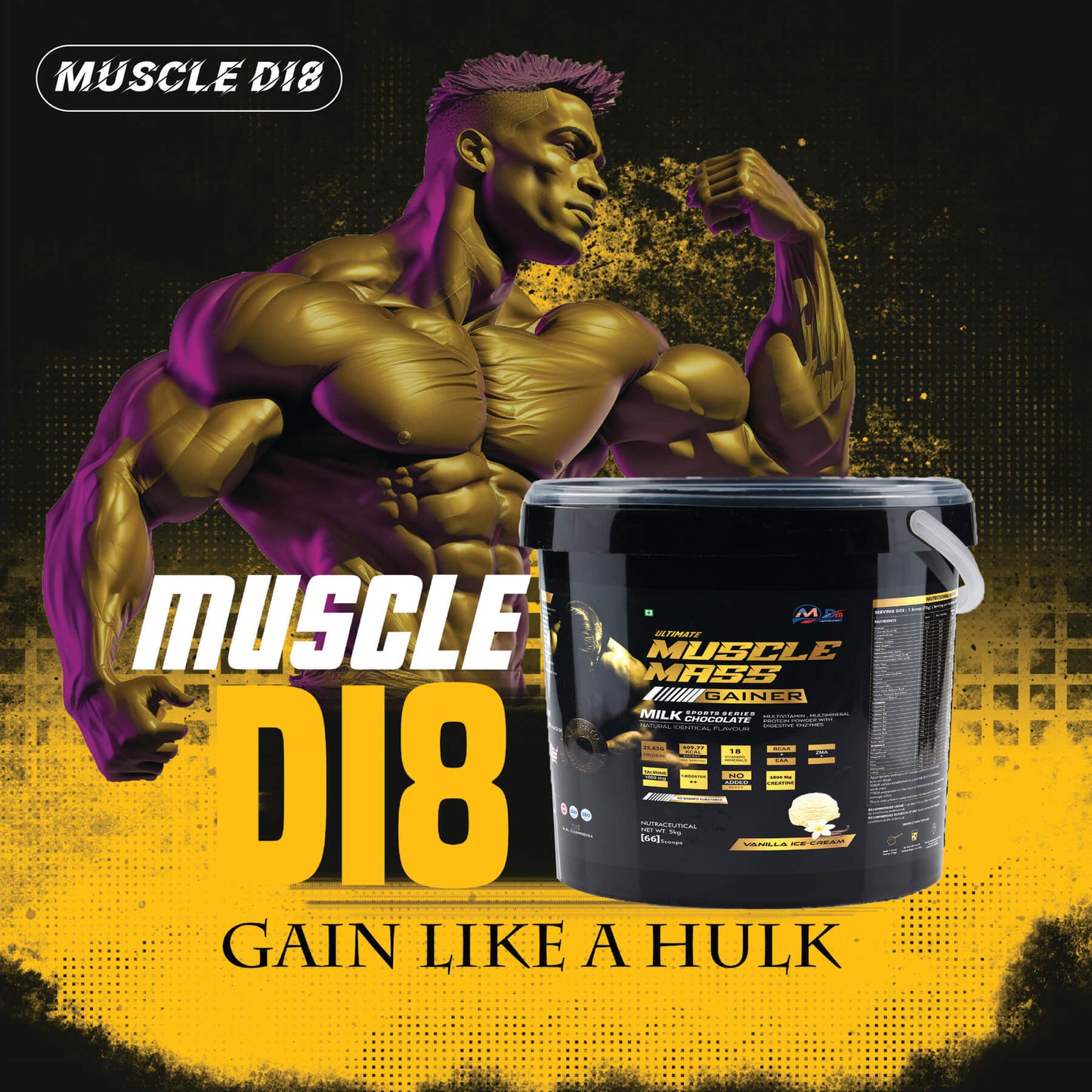 Mass Gainer Vanilla - 5Kg
