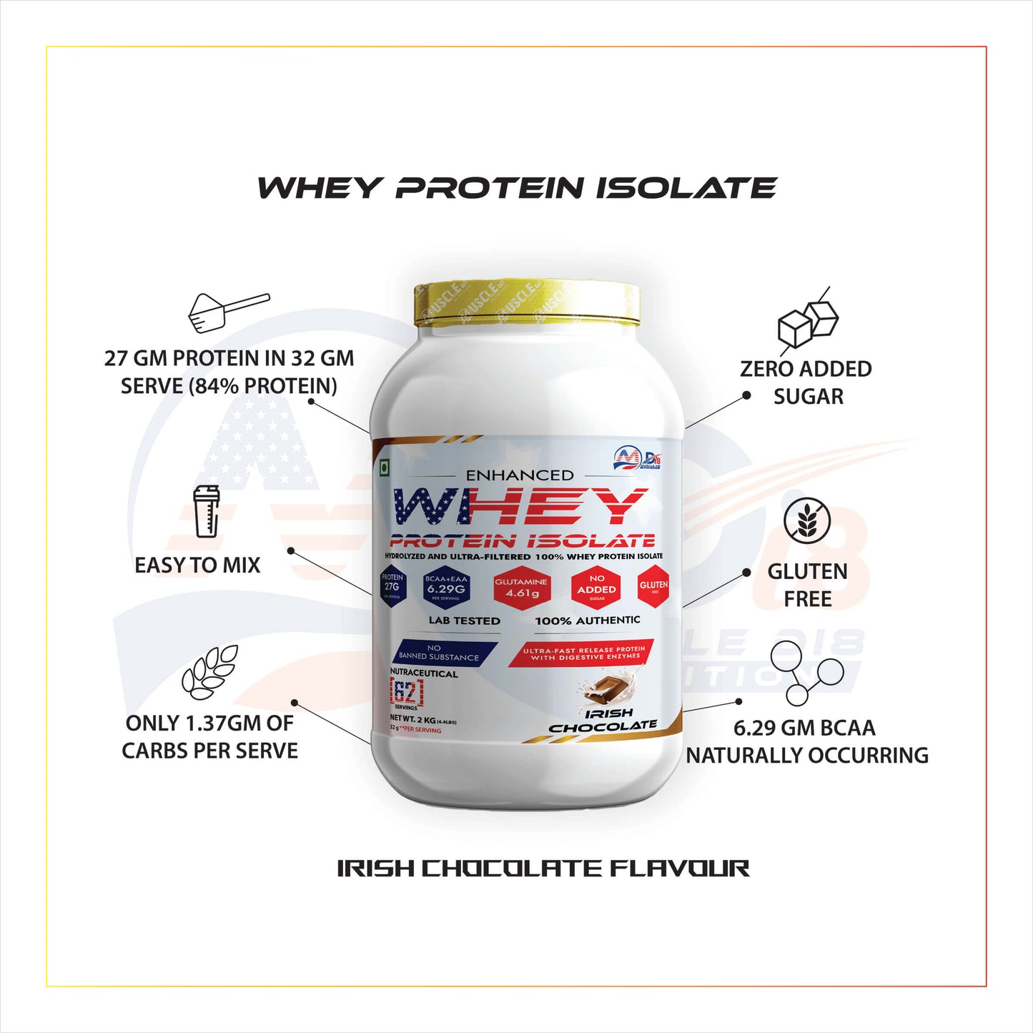 Whey Protein Isolate Iris Chocolate