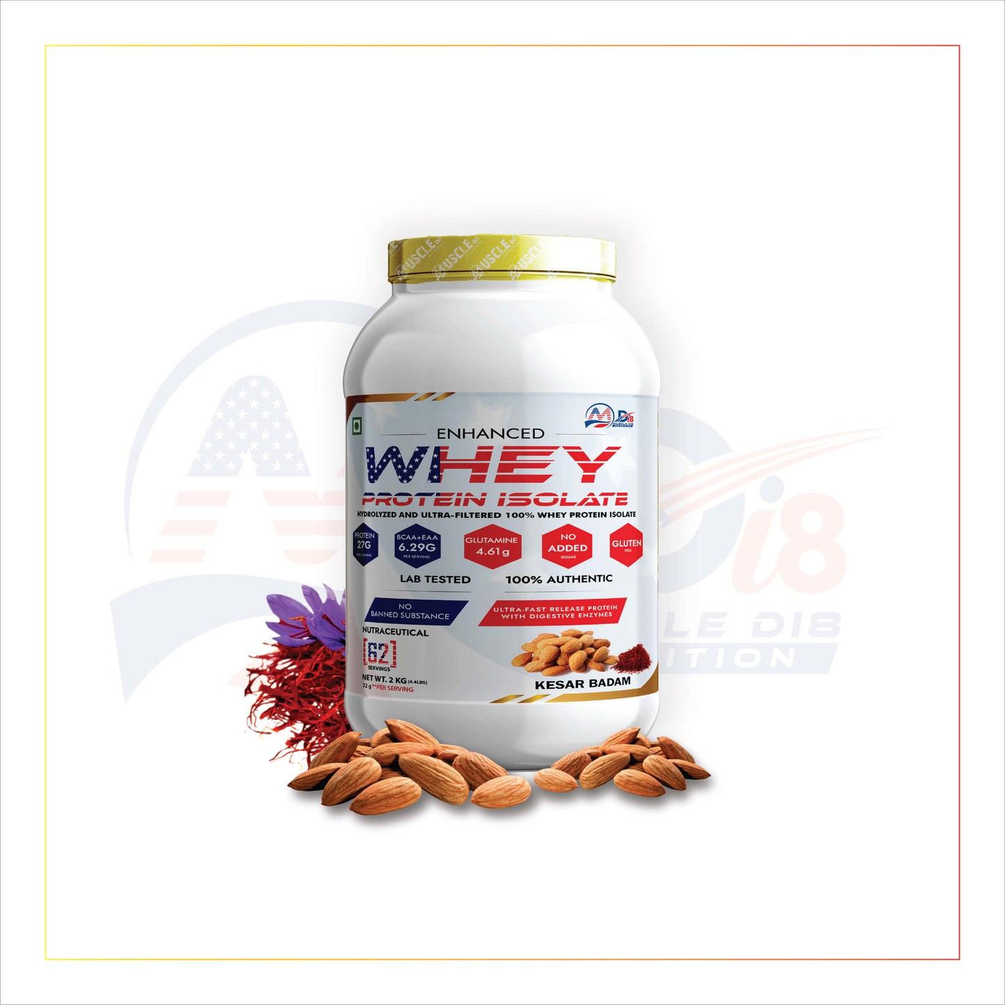 Whey Protein Isolate Kesar Badam
