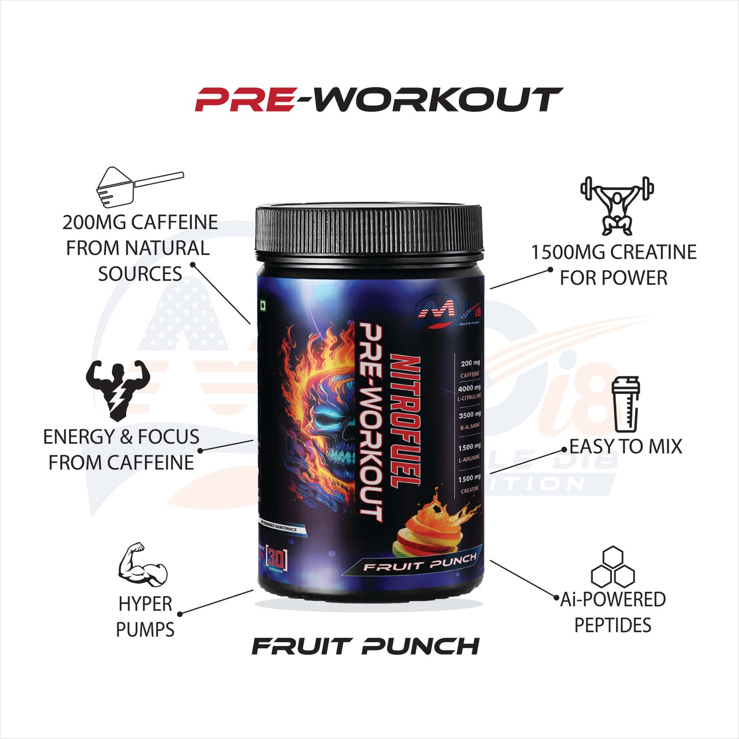 PRE Workout Fruit Punch