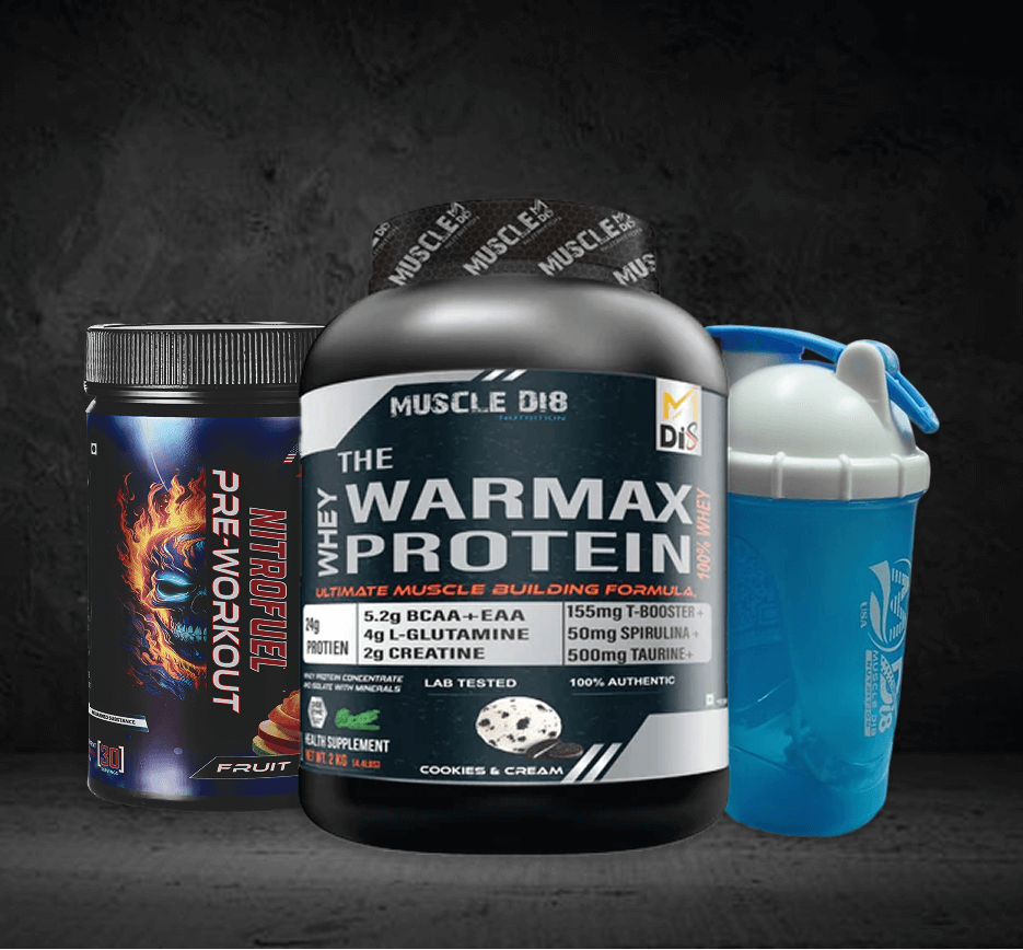 Warmax Whey Protein + PRE Workout Fruit Punch + Shaker