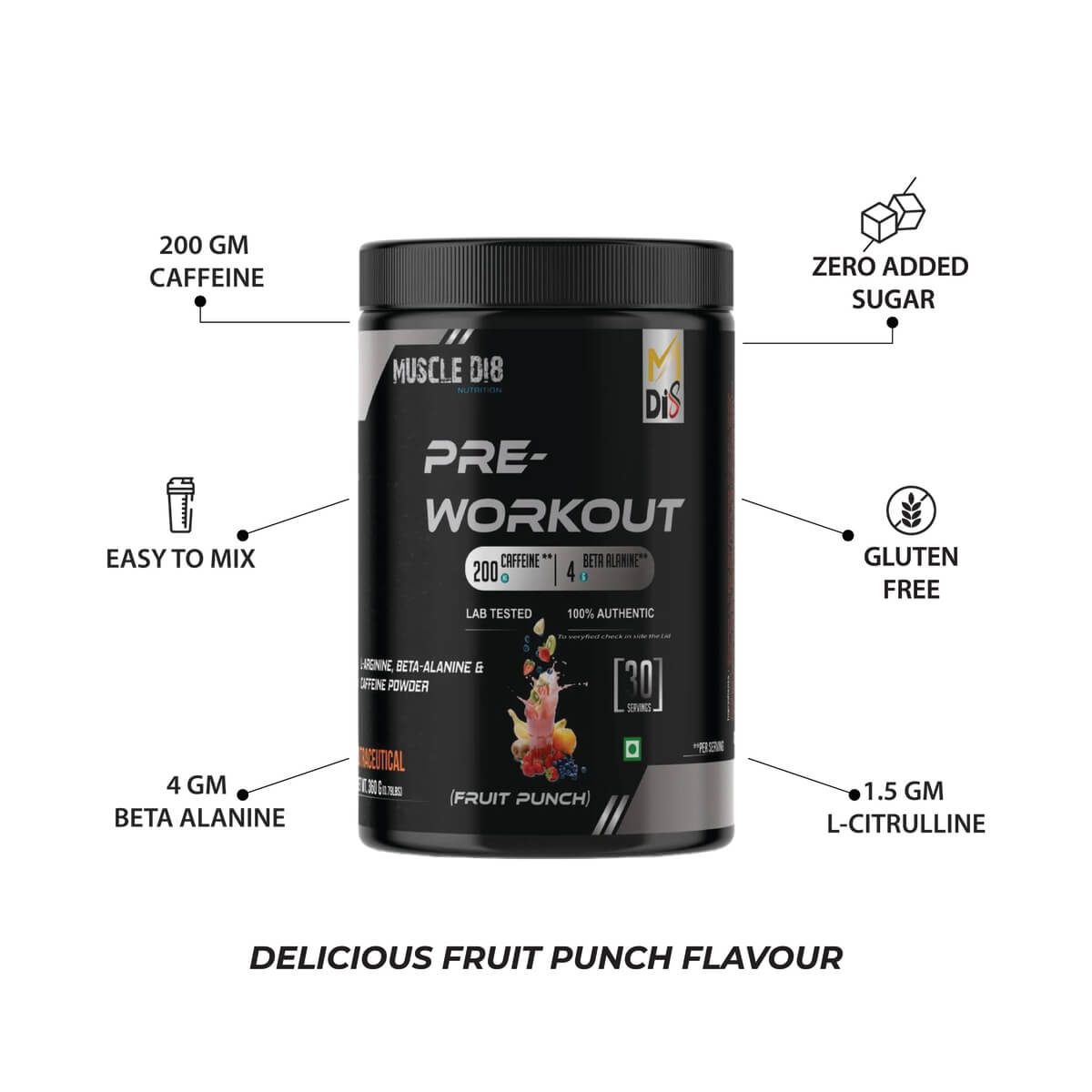 Pre Workout Fruit Punch