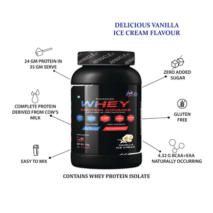 Whey Protein Advance Vanilla Ice Cream - 1Kg