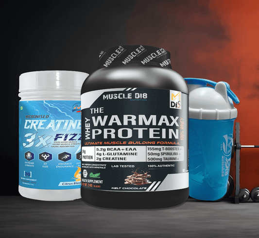 Warmax Whey Protein + Creatine Fizz Citrus Blast Flavour + Shaker